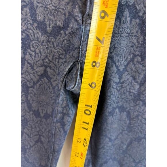 Chico’s So Slimming Women’s Skinny Jeans Blue Basil Print Regular Size 00 - Picture 8 of 10
